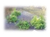Schwimmende Pflanzinsel rechteckig ca. 121 x 43cm