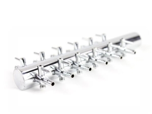 Luftventil METALL mit 12 stufenlos regelbare Abgänge Anschluss 4 / 19 mm