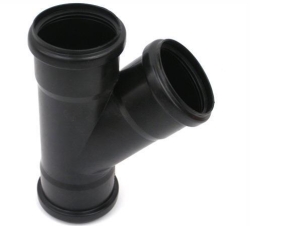 PP T Stück 45 Grad Ø 110 mm mit Gummidichtungen