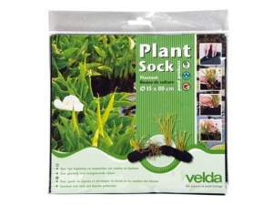VELDA Plant Sock Ø 15 x 80 cm, ideal für schmale Teichrandbepflanzung oder Bachlauf