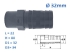 EFFAST (16 bar) Schlauch Tülle einklebbar Ø 32 mm