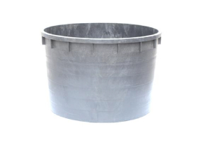 PE Becken rund 122 cm Höhe 82 cm gebraucht nur Abholung Volumen 750 Liter für Wasserspiel oder Bachlauf
