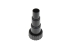 GISPO Stufenschlauchtülle 40 32 25 mm mit Überwurfmutter (1 1/2") IG und Dichtung