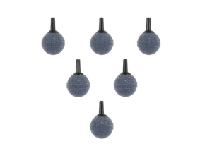 6 Stück Hi Oxygen Airstone Luftsteine rund GESINTERT Ø 25 mm Anschluss Ø 4 oder 6 mm