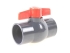 PVC Einklebe Kugelhahn 32 mm Ø PN 10  (10 bar) GISPO ECOline Teich Pool