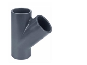 PVC T Stück 45 Grad Ø 75 mm PN 10  (10 bar)...