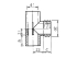 VDL (10 bar) PVC T Stück 90 Grad Ø 50 mm mit 1 x AG 1 1/2"