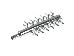 Luftventil METALL mit 12 stufenlos regelbare Abgänge Anschluss 4 / 8 mm