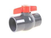 PVC Einklebe Kugelhahn 20 mm Ø PN 10  (10 bar)...